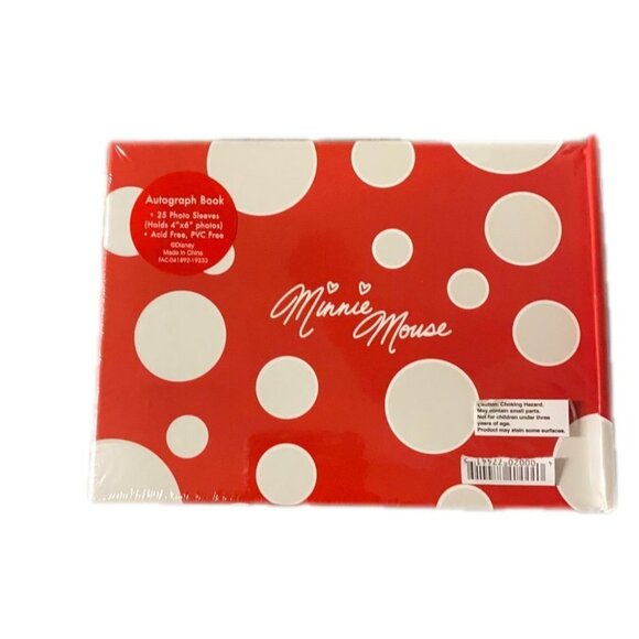 Disney Minnie Mouse 25 Photo Sleeve Autograph Book And Photo Album - Picture 5 of 6